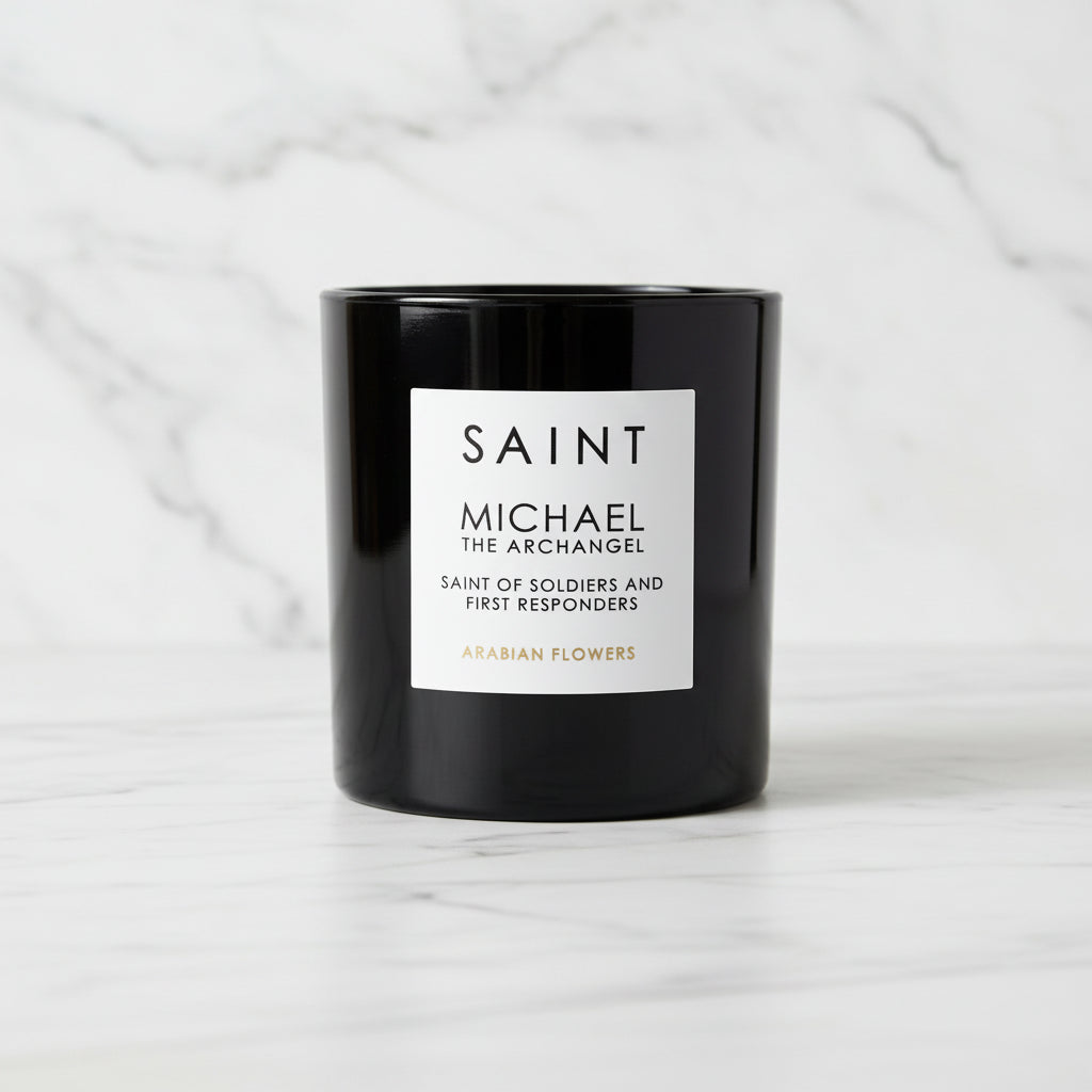 The "Saint Michael the Archangel - Patron Saint of Soldiers and First Responders" Candle