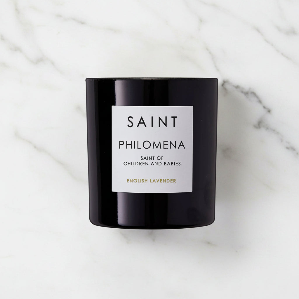 The "Saint Philomena - Patron Saint of Children and Babies" Candle