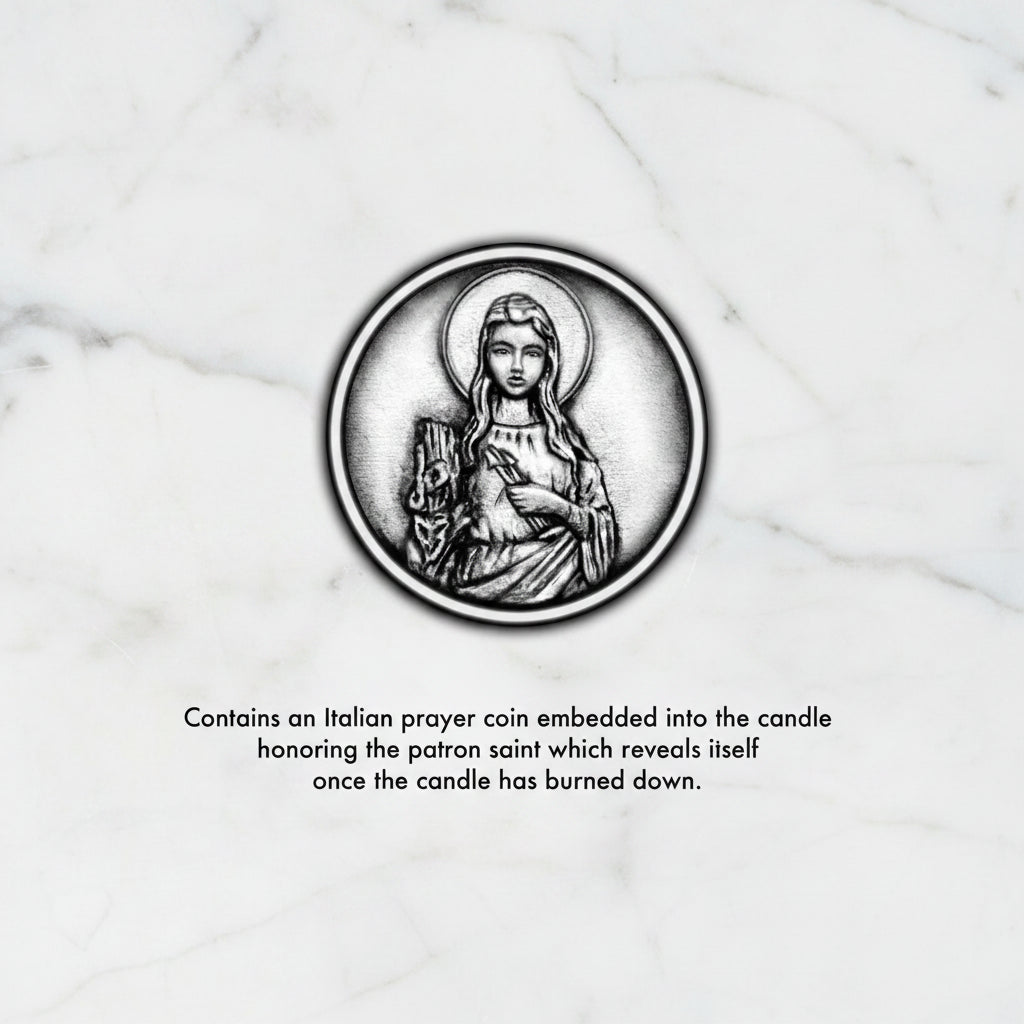 The "Saint Philomena - Patron Saint of Children and Babies" Candle