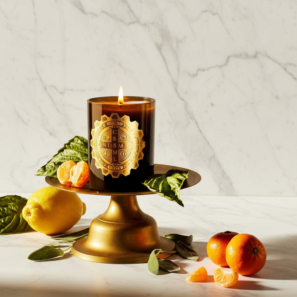The "Saint Benedict - Saint of Peace and Protection from Evil" Candle