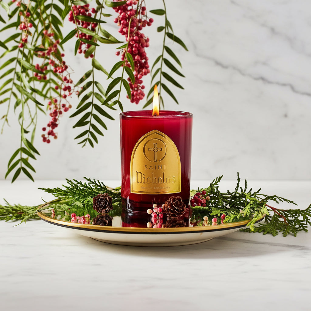 The "Saint Nicholas - Patron Saint of Generosity" Candle